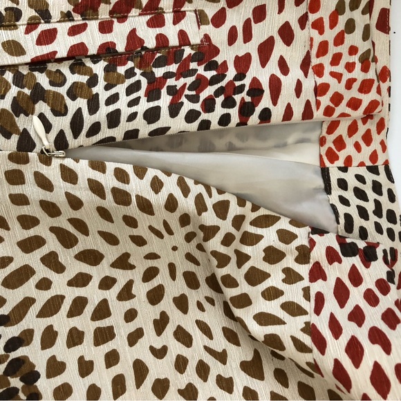 BANANA REPUBLIC SKIRT SIZE 2 BROWN 2 POCKETS IN FRONT LINED SILK    WGOT - Picture 7 of 8